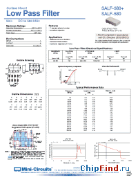 Datasheet SALF-580+ manufacturer Mini-Circuits